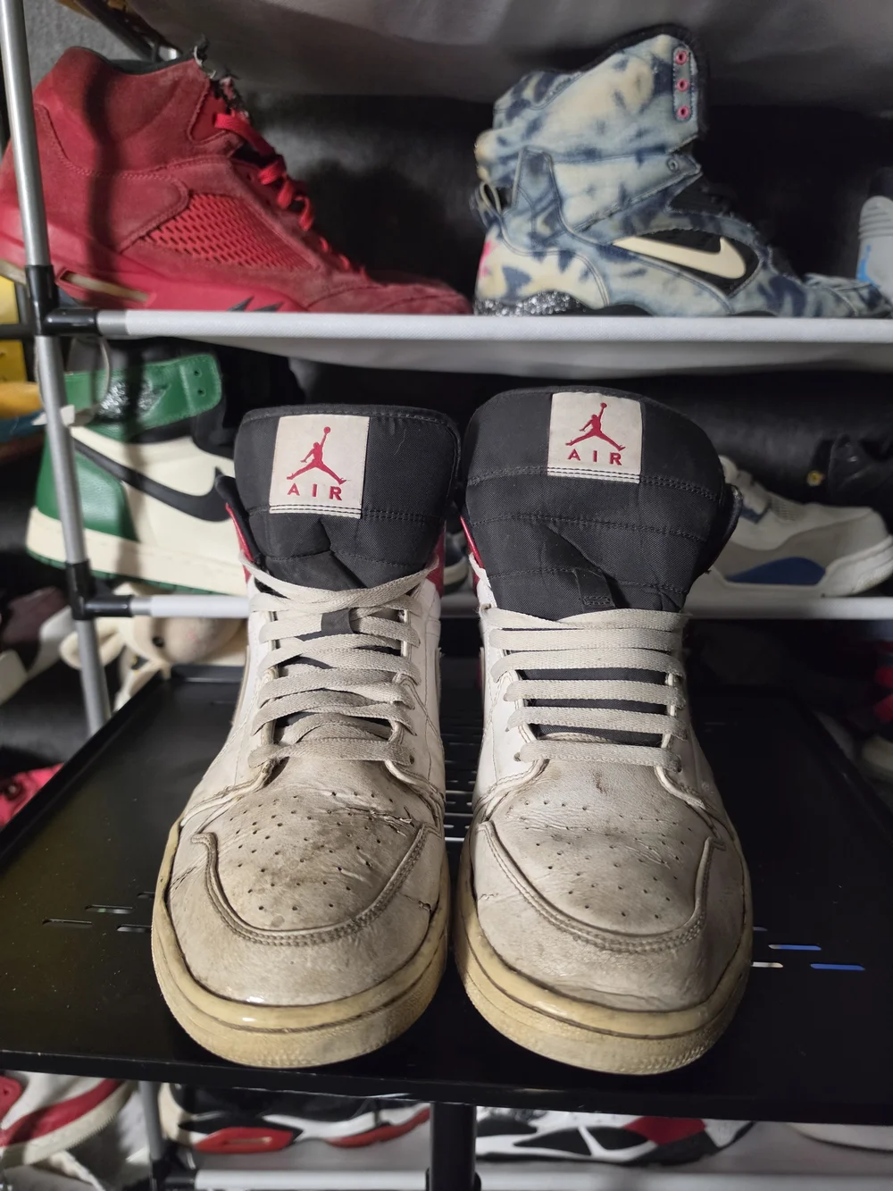 🔥 Nike Air Jordan 1 Chicago Men Size 13 Retro High Top Sneakers White/Red/Black